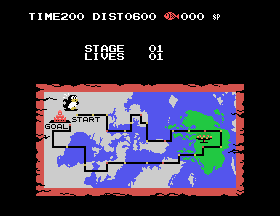 Penguin Adventure (bootleg of MSX version) Screenthot 2